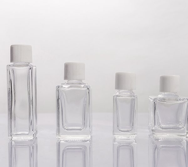 5ml 10ml Square Clear Glass Dropper Bottle