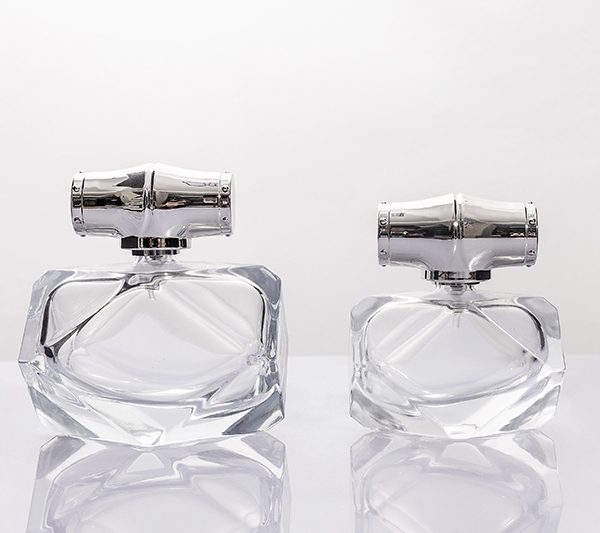 35ml 85ml Faceted Clear Glass Perfume Bottle