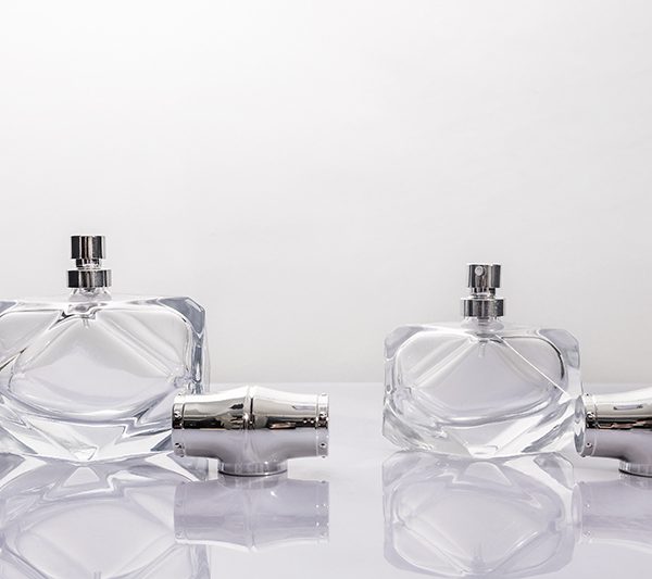 35ml 85ml Faceted Clear Glass Perfume Bottle