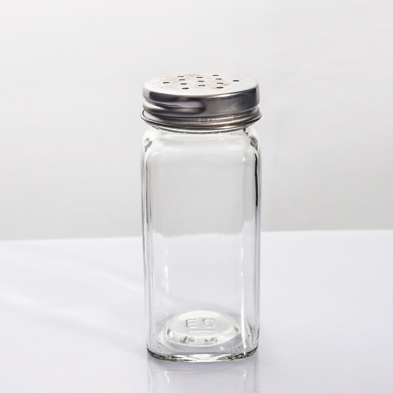 Square Glass Spice Shaker