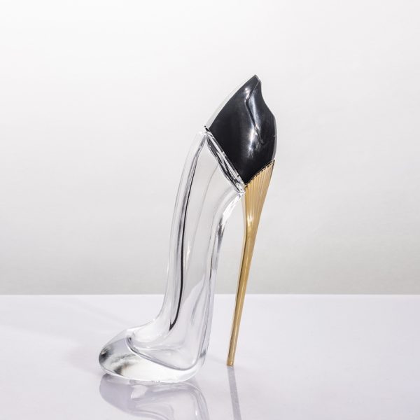 High-heel Shoe Shaped Clear Glass Perfume Bottle
