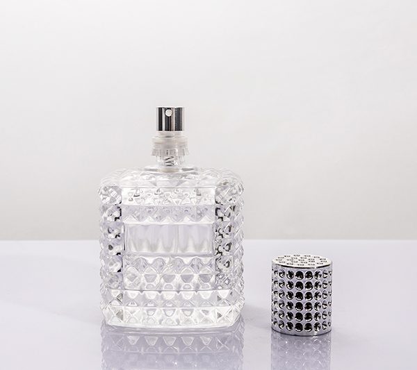 120ml Premium Embossed Glass Perfume Spray Bottle