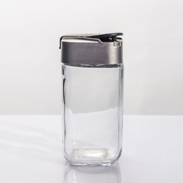 Square Flip‑Top Glass Seasoning Jar