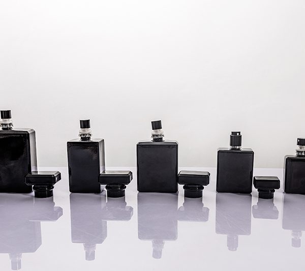 20ml 30ml 50ml 100ml Black Square Glass Perfume Bottle